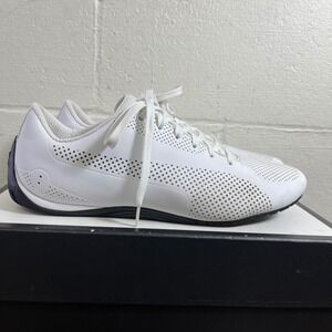 Puma BMW Motorsport Drift Cat 5 305882-02 Ultra White Leather Sneakers Men's 13